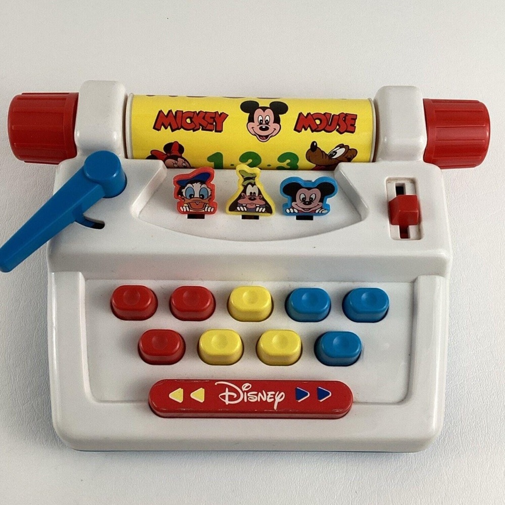 VINTAGE 1997 Disney Mickey Mouse Colorful Toy Register